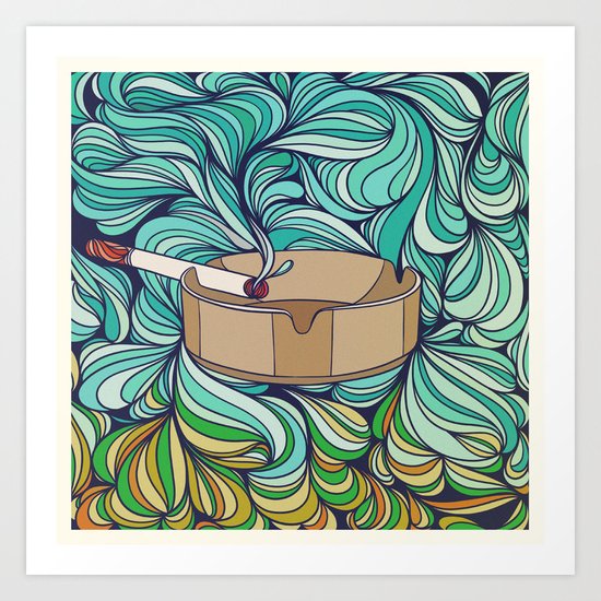 Weird Ashes Art Print
