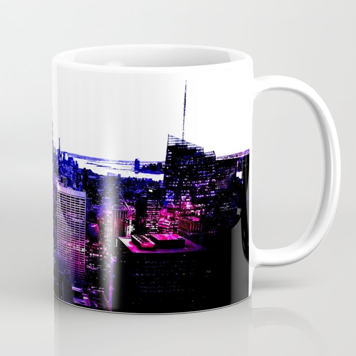 new york City Pink Purple Blue Coffee Mug