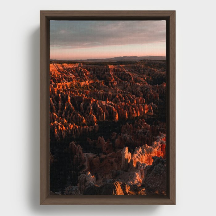 Desert Sunrise Framed Canvas