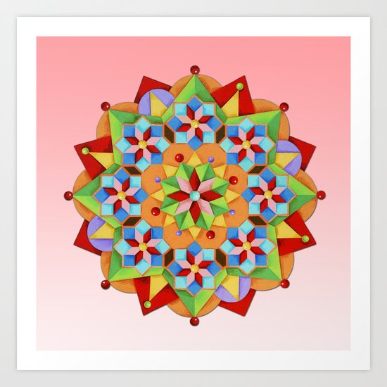 Manchester Mandala Art Print