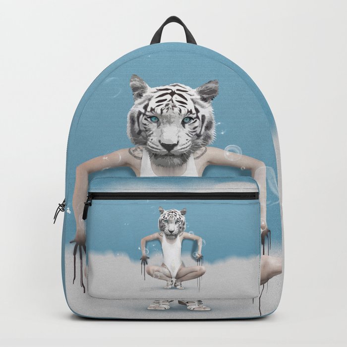 White tiger backpack new arrivals