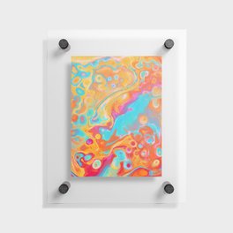 Orange and Blue 001 Floating Acrylic Print