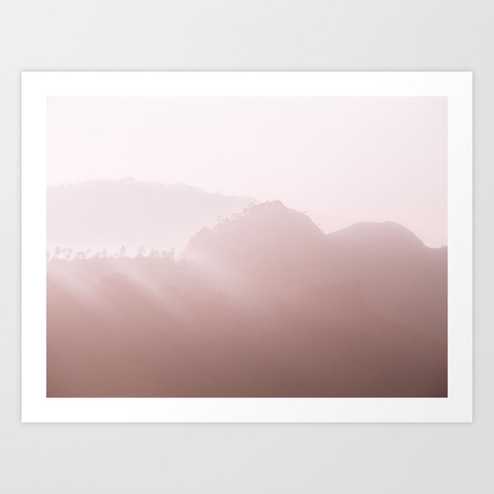 Sunrays Through Rolling Hills | Dreamy Ella Sri Lanka Art Print