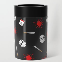 Friday the 13th pattern Can Cooler