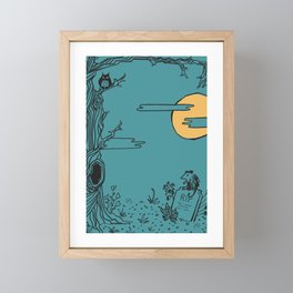 Full Moon at Midnight Framed Mini Art Print