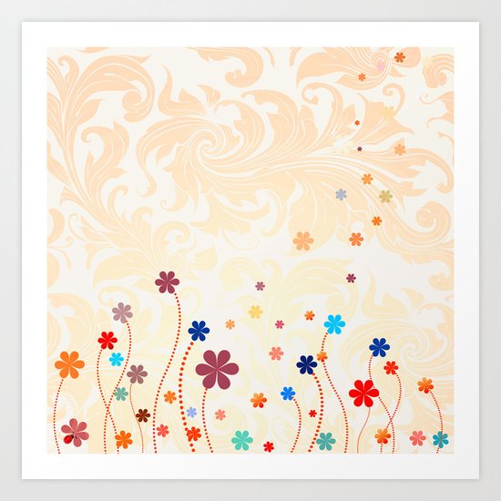 Summer Flowers Art Print