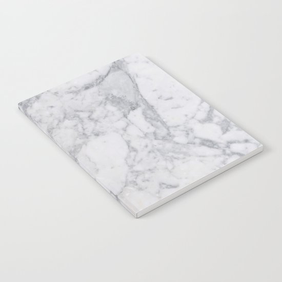 White Marble Notebook