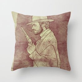 The Man with No Name Throw Pillow