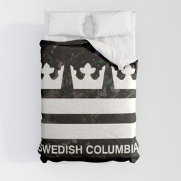 Swedish Columbia Logo (Classic) Comforter