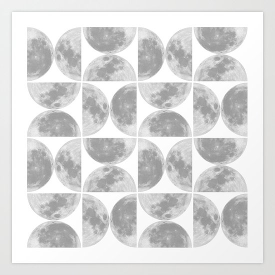 Moon Pattern #2 Art Print