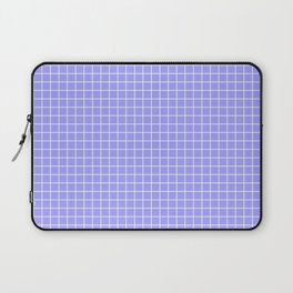 Periwinkle Collection - white grid 2 Laptop Sleeve