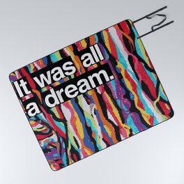"It Was All A Dream" Biggie Small Inspired Hip Hop Design Picnic Blanket