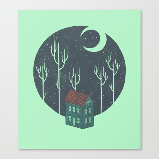 At Night Canvas Print