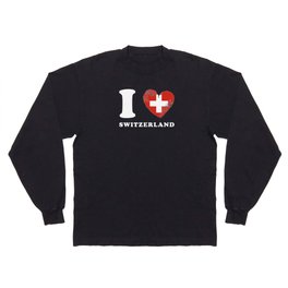 I Love Switzerland Long Sleeve T-shirt