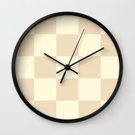 Muted Checkerboard Wall Clock