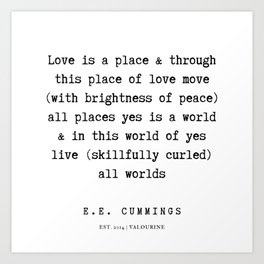 Ee Cummings Art Prints For Any Decor Style Society6