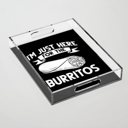 Burrito Tortilla Wrap Breakfast Bowl Vegan Acrylic Tray