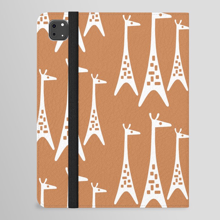Mid Century Modern Giraffe Pattern 825 iPad Folio Case