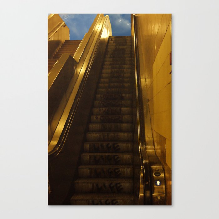 Escalator to heaven 1 Canvas Print