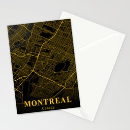 Montreal map Stationery Card