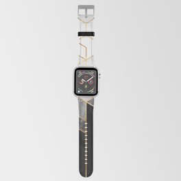 Charcoal Hexagons Apple Watch Band