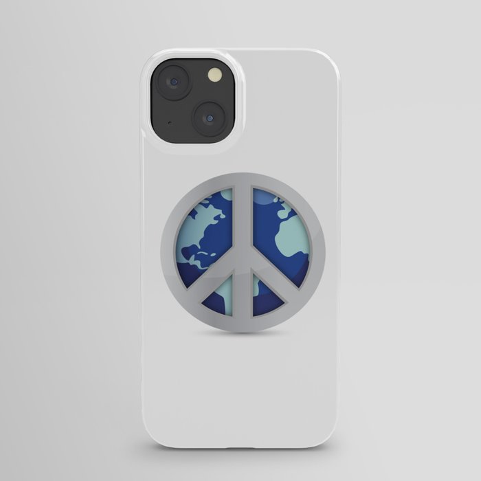 Peace and love on earth iPhone Case