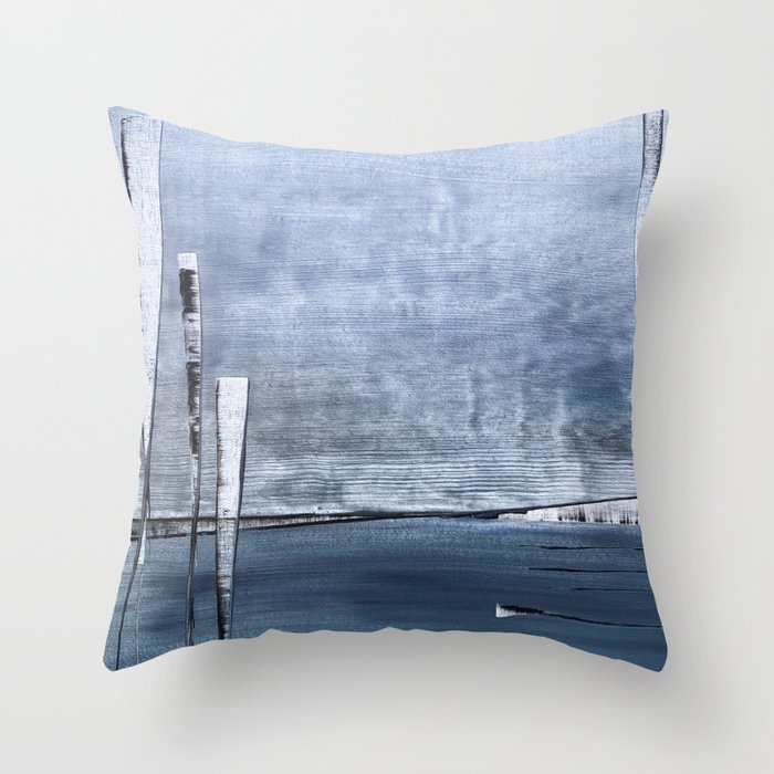 Distant Shores ~ 'Reeds of Change' Collection by Clare Boggs Throw Pillow