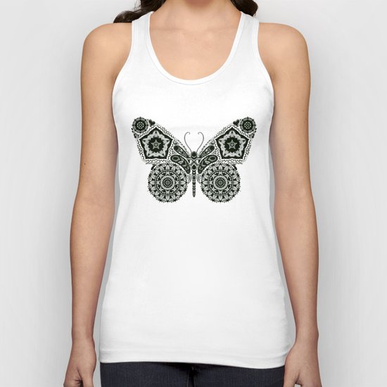 Ornamental Butterfly Unisex Tank Top
