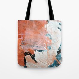 Interrupt [2]: a pretty minimal abstract acrylic piece in pink white and blue by Alyssa Hamilton Art Tote Bag