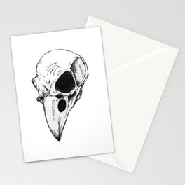 Raven skull Stationery Cards