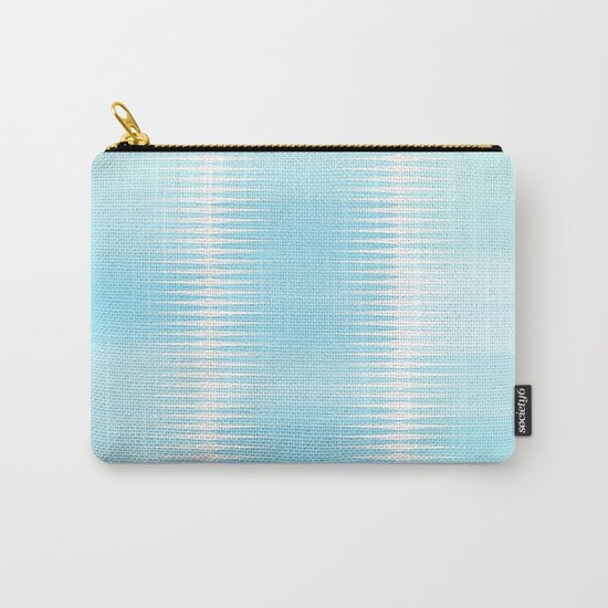 Ocean Blue Geometric Abstract Carry-All Pouch