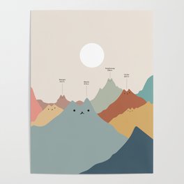 Cat Landscape 115: Himeowlaya Poster
