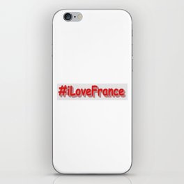 "#iLoveFrance" Cute Design. Buy Now iPhone Skin