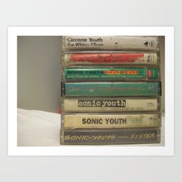 Sonic youth tapes Art Print