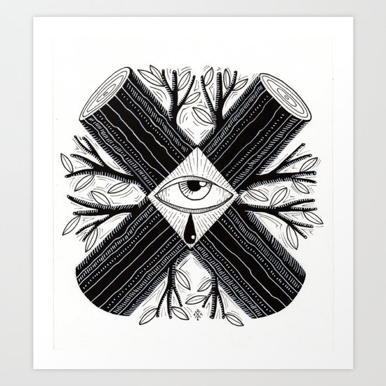 The truth is somewhere in the middle Art Print