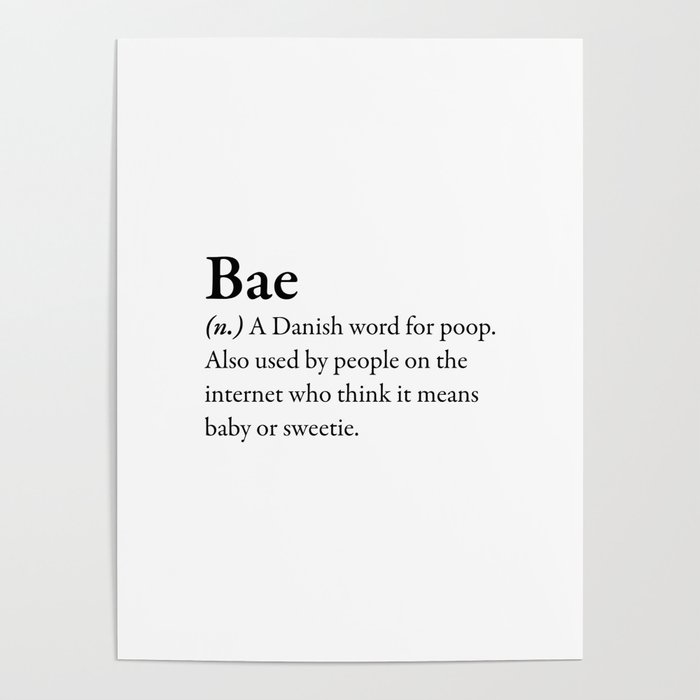 Bae Definition Poster