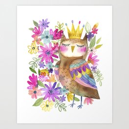 Superb Owl Art Print