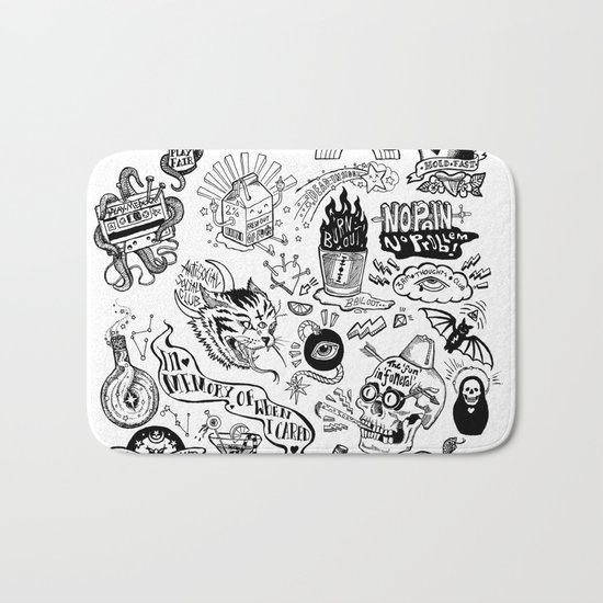 3am Thoughts Club Bath Mat