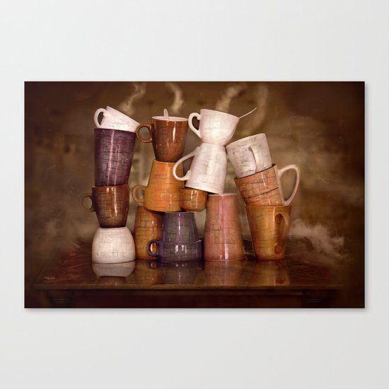 Cafehouse (without windows) Canvas Print