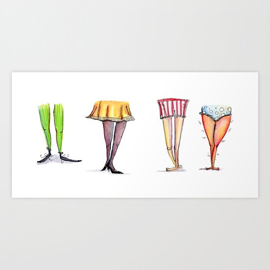 Legwork Art Print