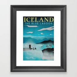 Iceland: Blue Lagoon Framed Art Print