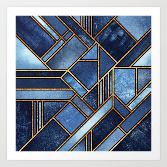 Blue City Art Print