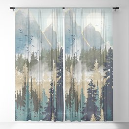 Misty Pines Sheer Curtain