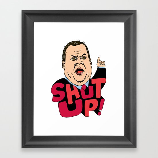 Christie says "Shut up!" Framed Art Print