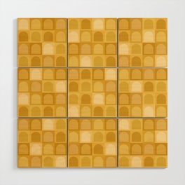Checkered Arch Pattern VII Wood Wall Art