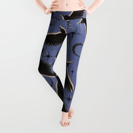 Raven with Shadow Navy Leggings