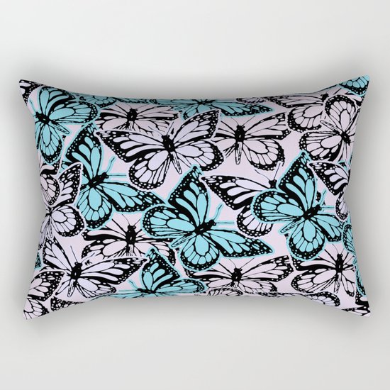 Vintage Butterflies Rectangular Pillow