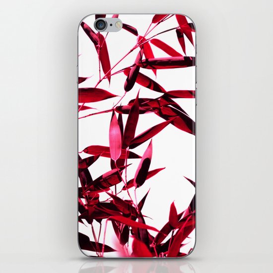 red bamboo abstract I iPhone & iPod Skin