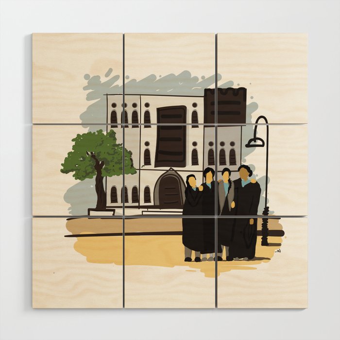 Childhood Friends (Jeddah, Saudi Arabia) Wood Wall Art