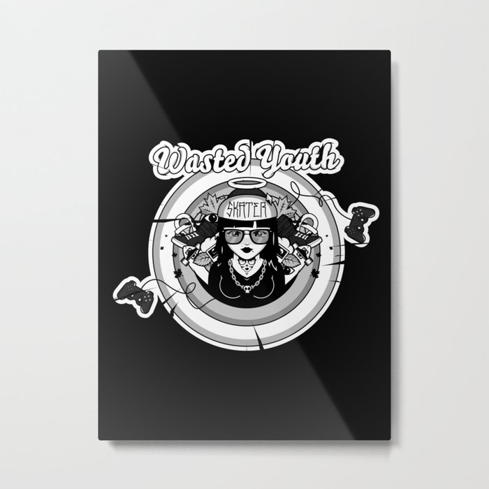 Wasted Youth Metal Print